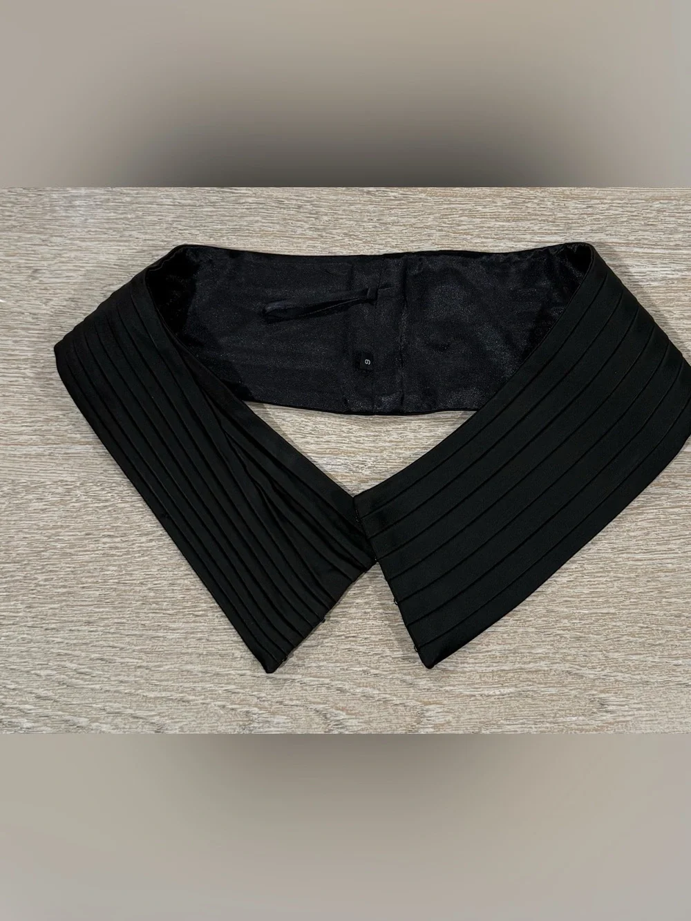 Cache Black Pleated Waist Accent  Belt